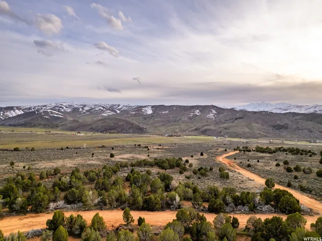 Mountain view with rural landscape