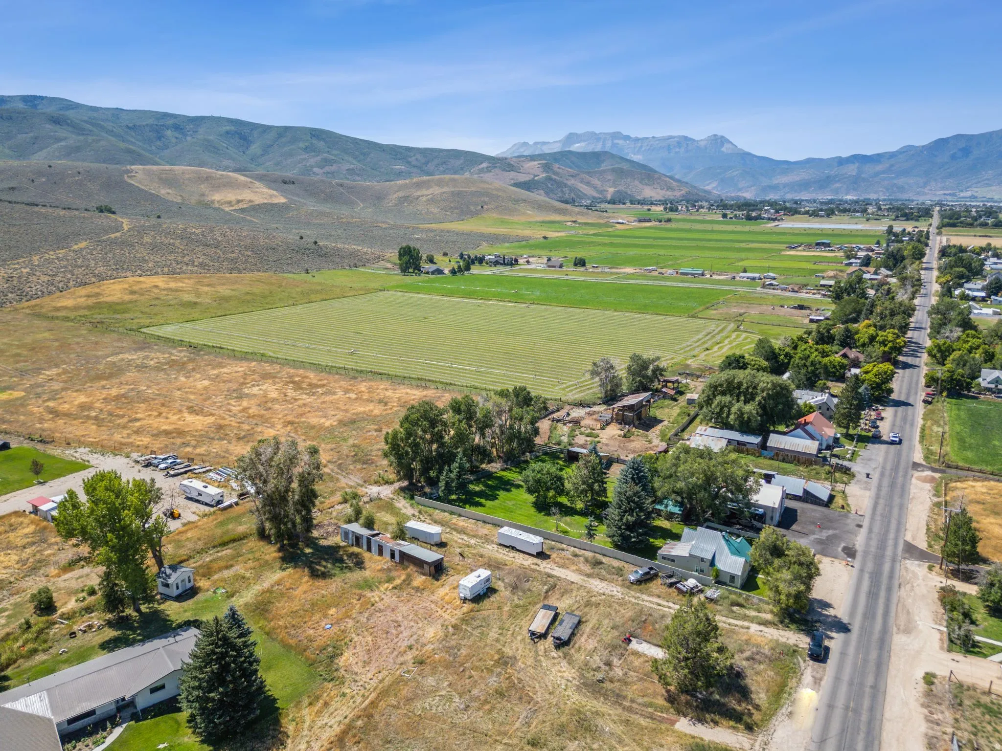 View of rural area featuring a mountain backdrop