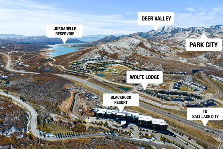 Aerial view of property's location