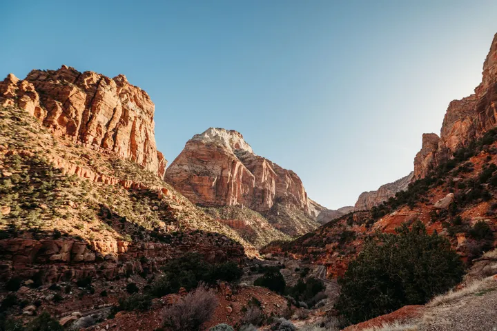 View of mountain backdrop