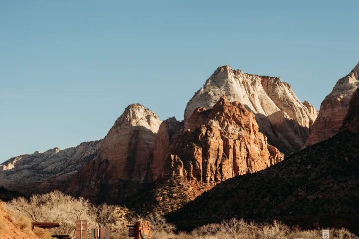 View of mountain background