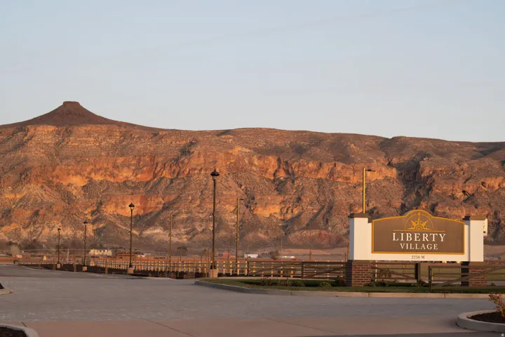 View of mountain background