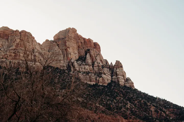 View of mountain background