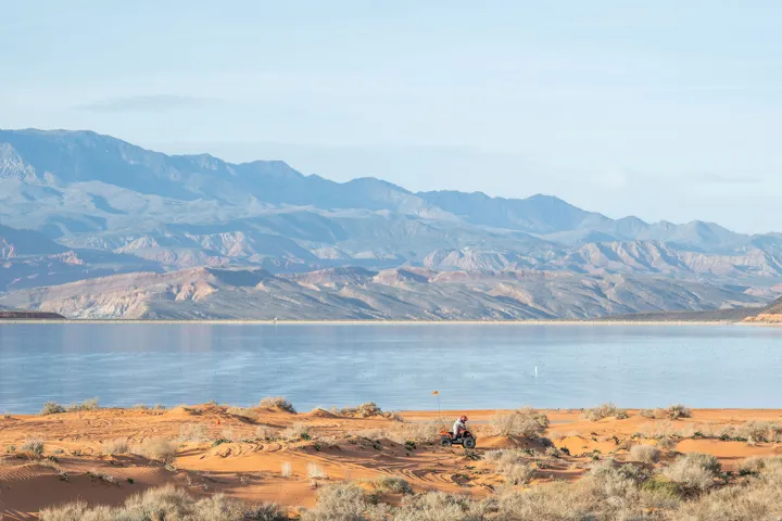 Water view featuring a mountainous background