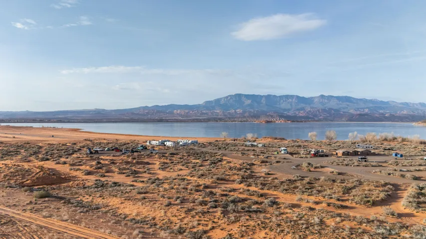 Water view featuring mountains
