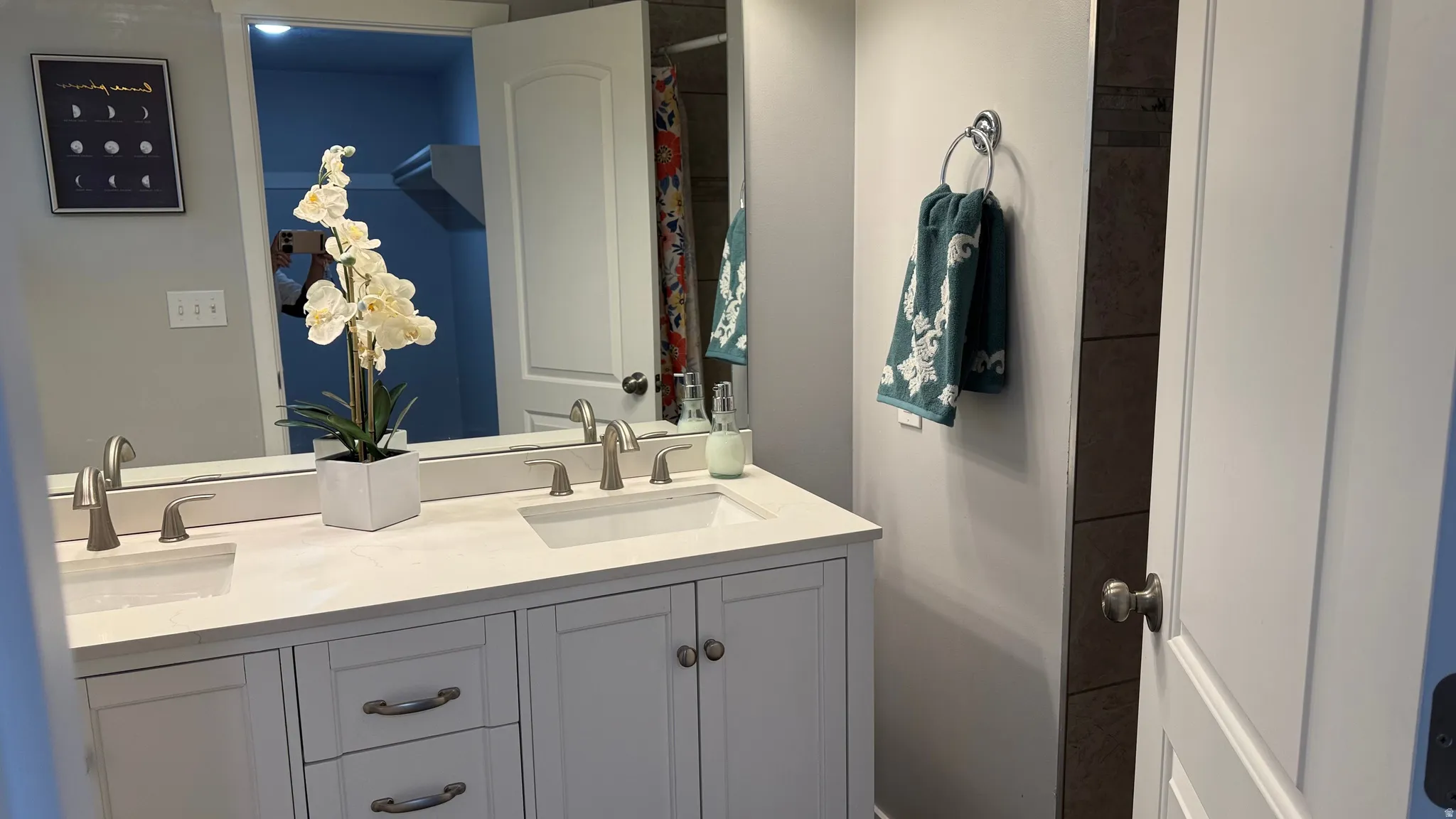 Full bath with double vanity