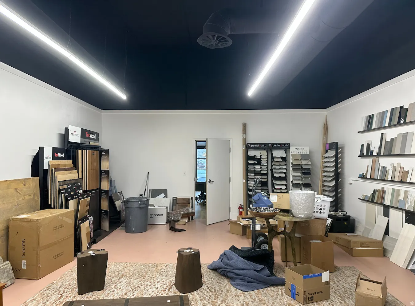 Miscellaneous room featuring finished concrete floors