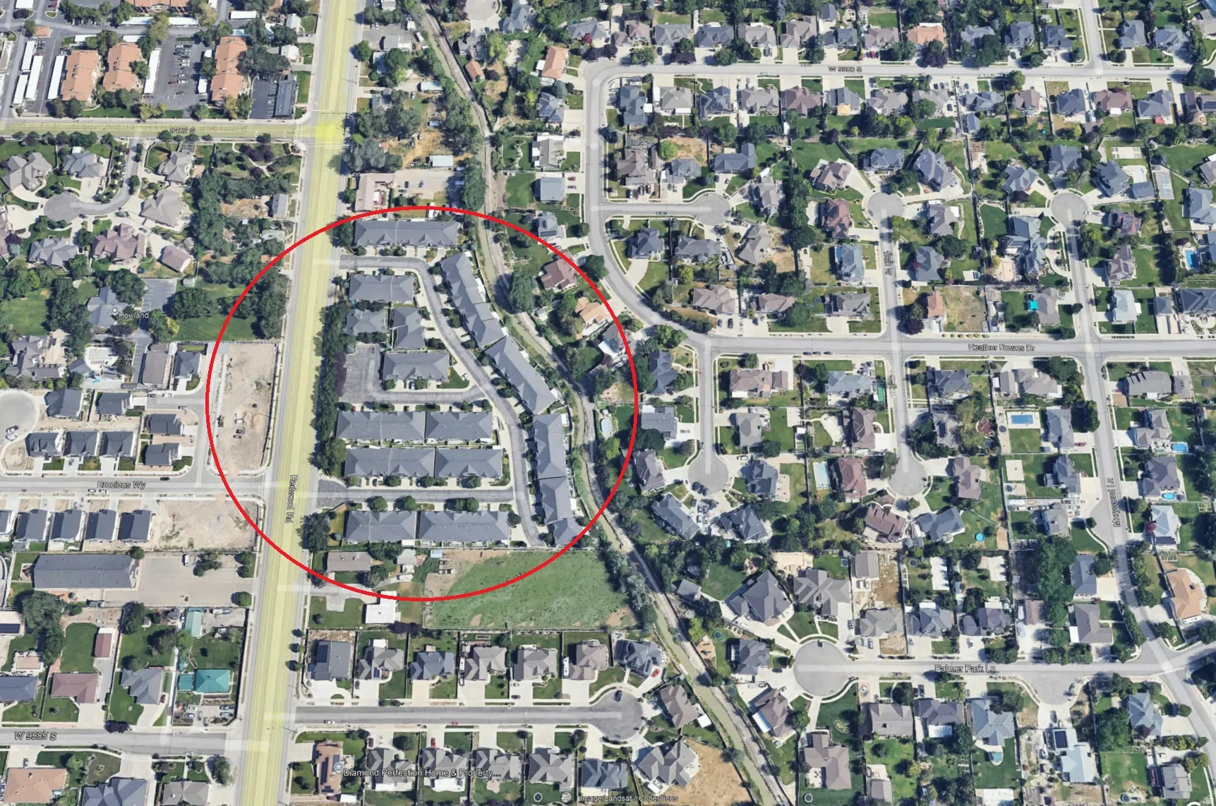 Satellite Image of Neighborhood
