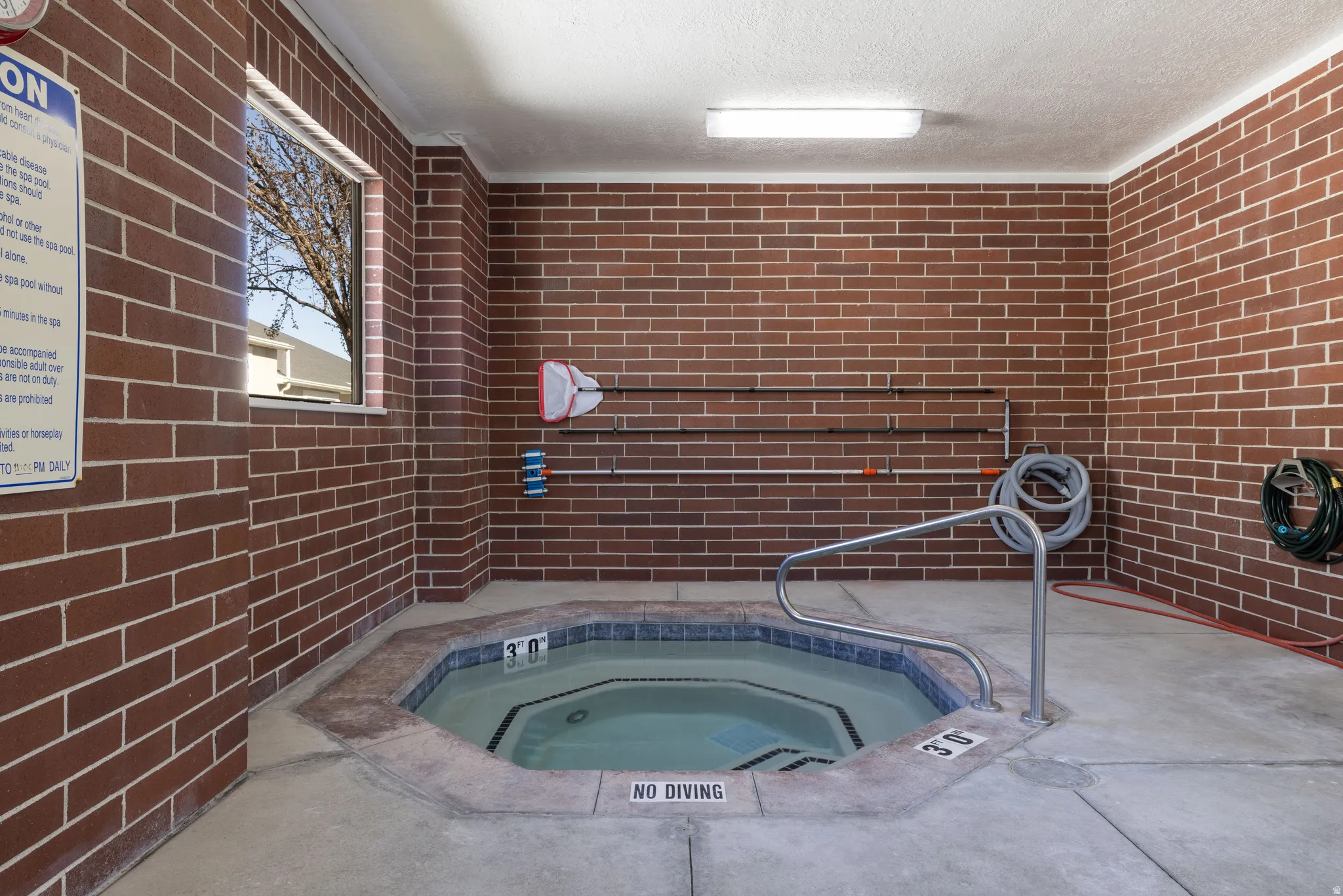 View of in-ground hot tub