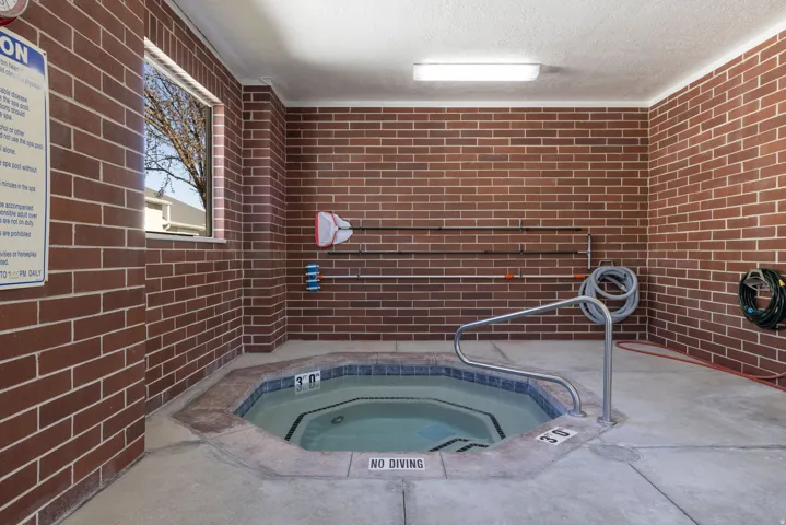 View of in-ground hot tub