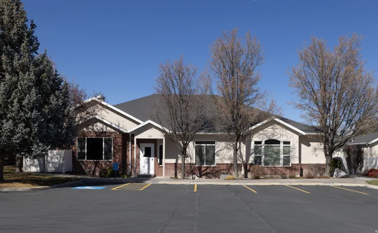 Community center with pool, spa, weight room, and gathering room.