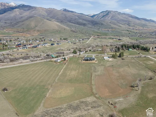 View of property location with rural landscape and mountains
