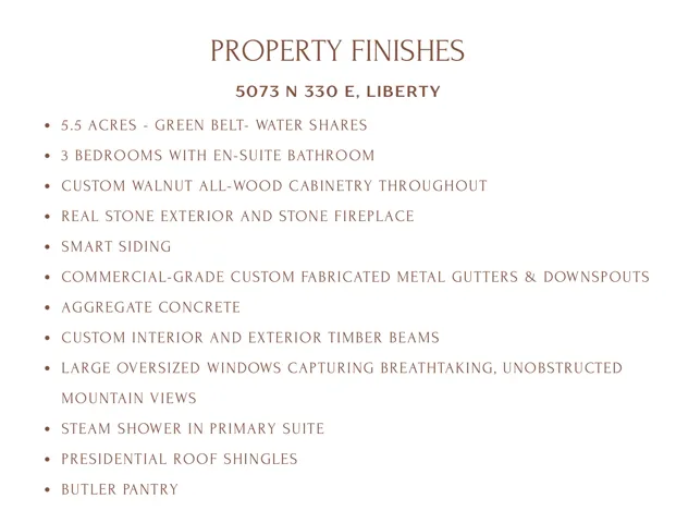 Property Finishes