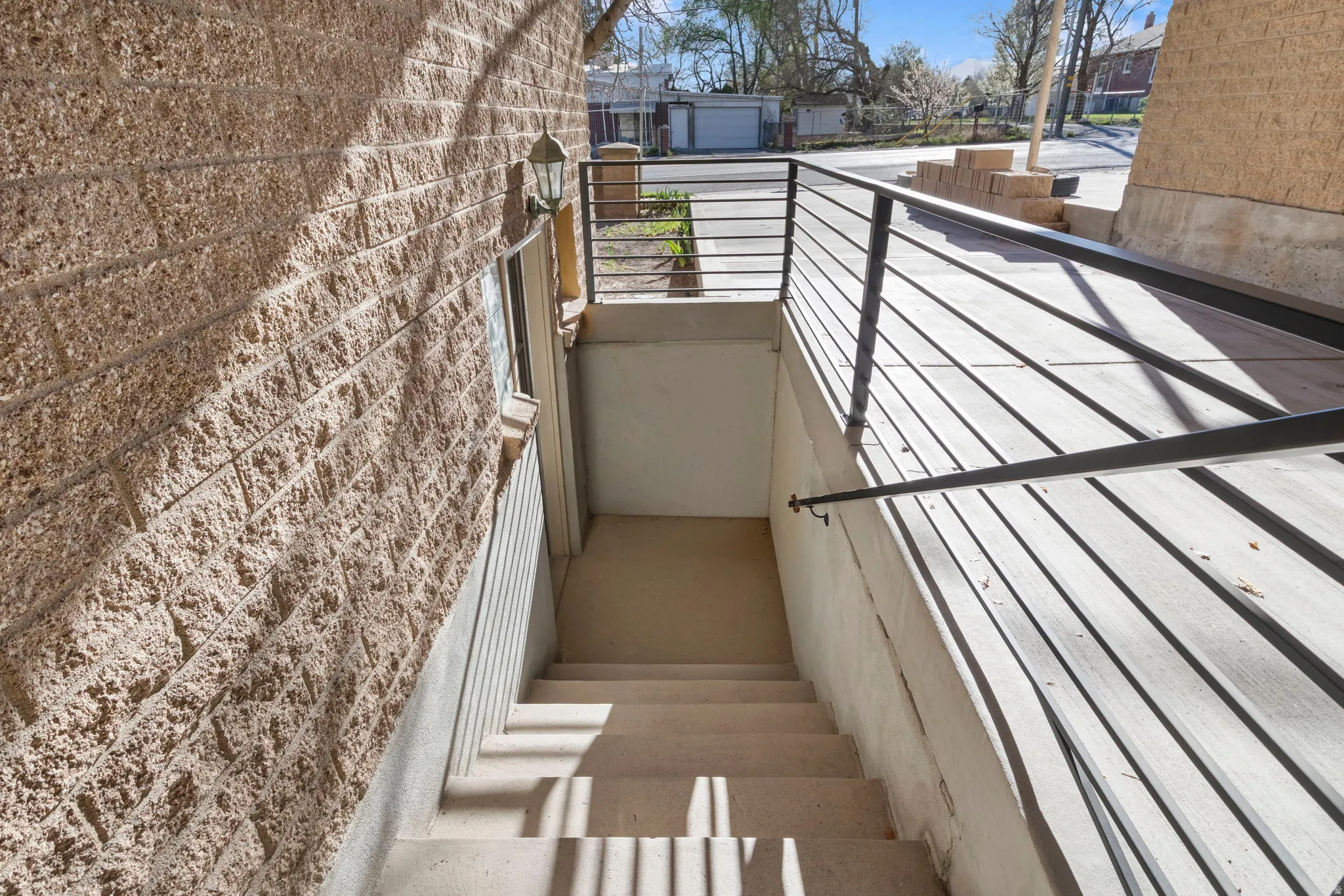 Basement entrance from backyard.