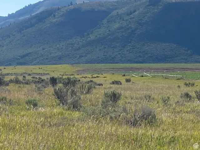 Mountain view with rural landscape