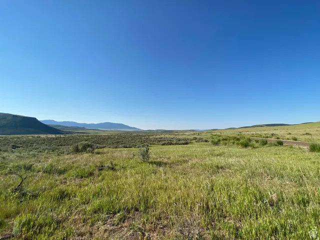 Mountain view with rural landscape