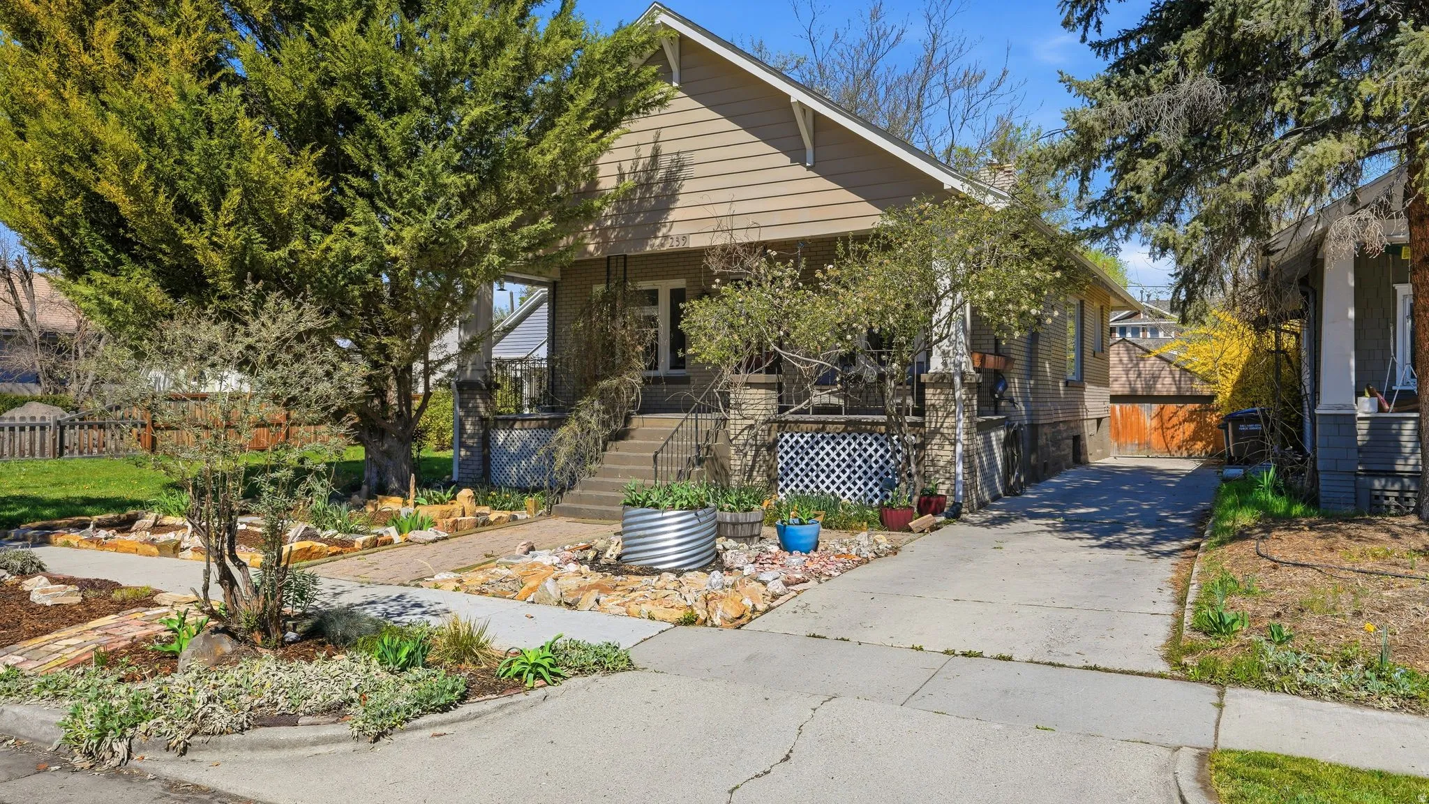 View of front of house with stairs