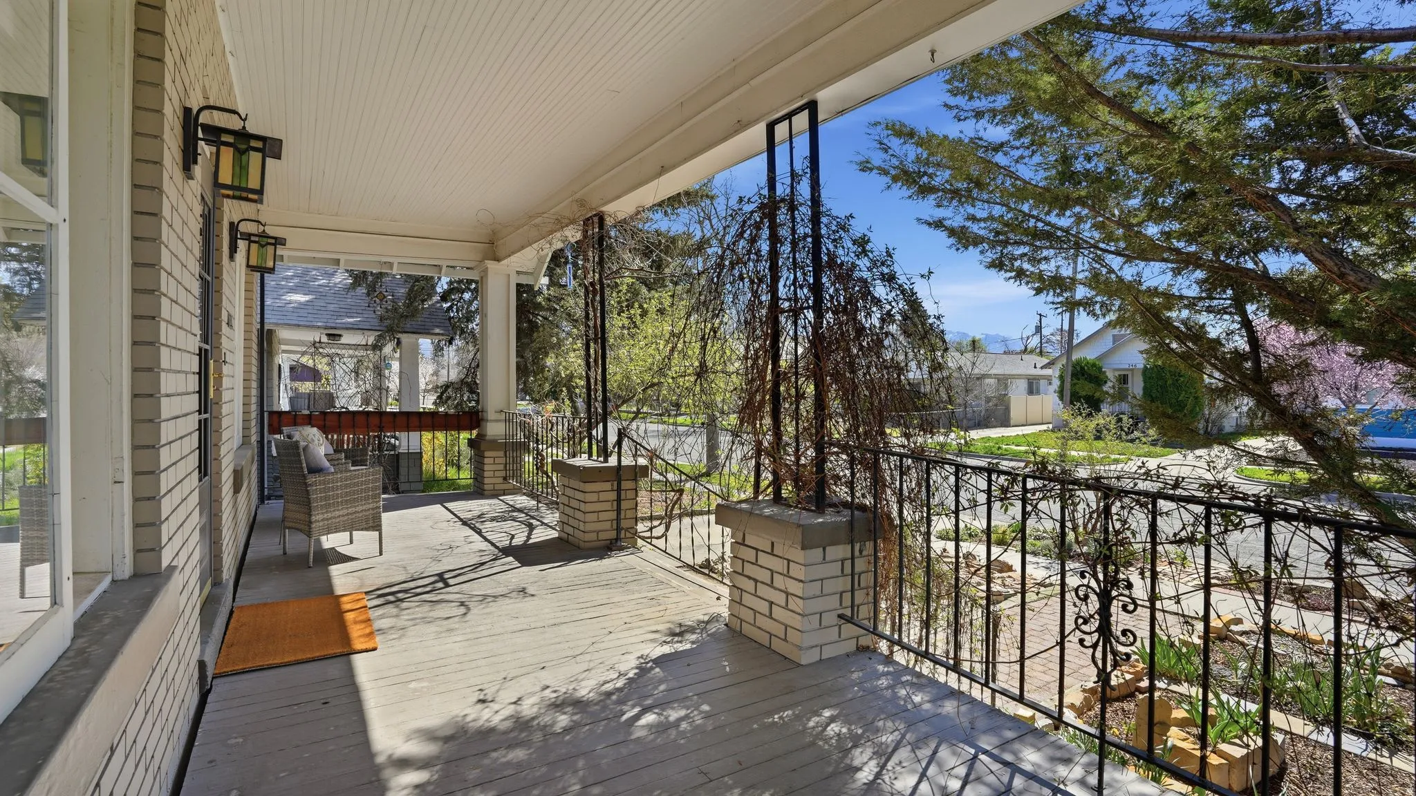View of wooden porch