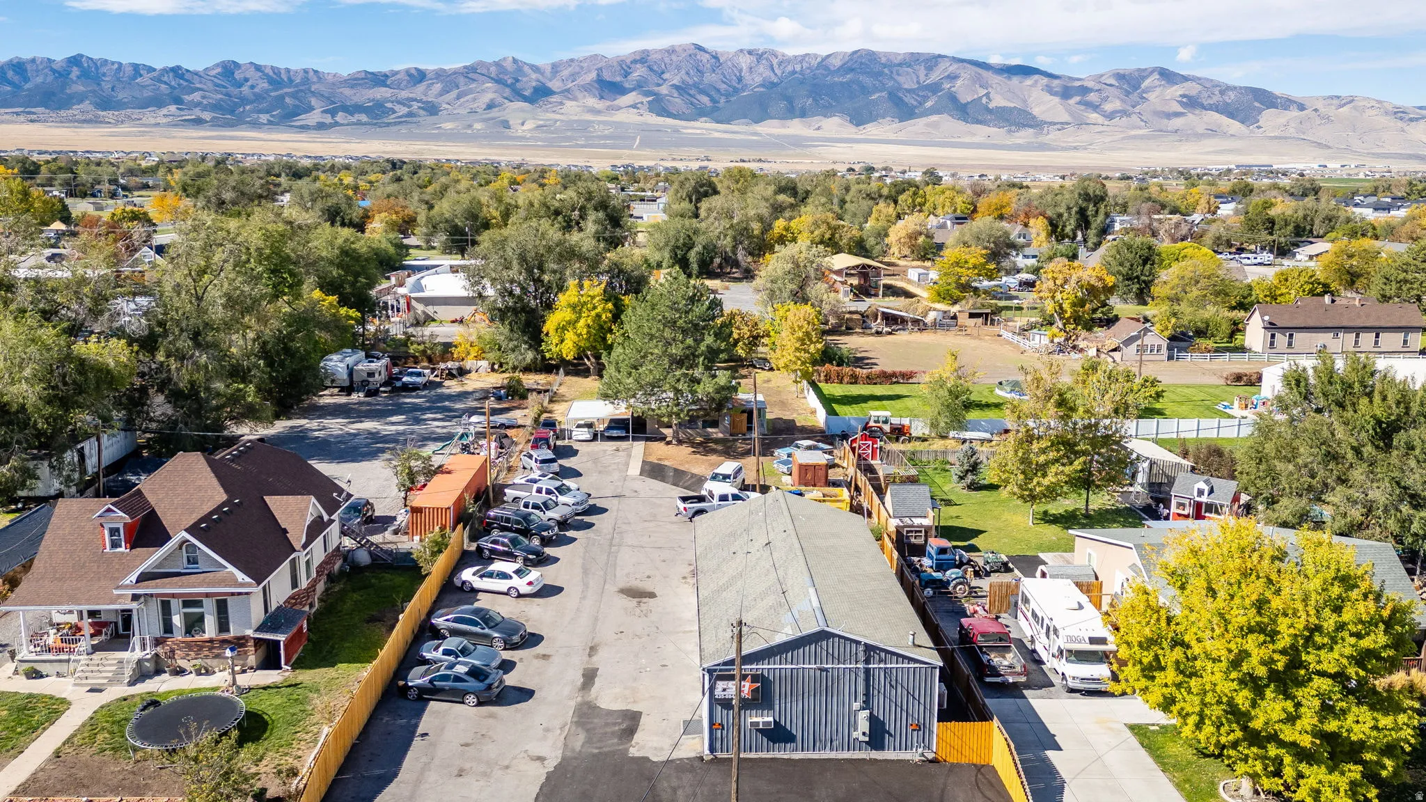 Aerial view of mountains