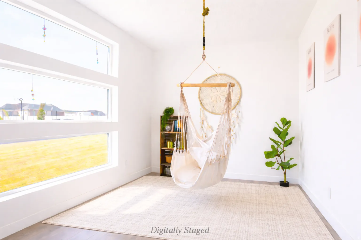 Empty room with baseboards and light wood-style flooring