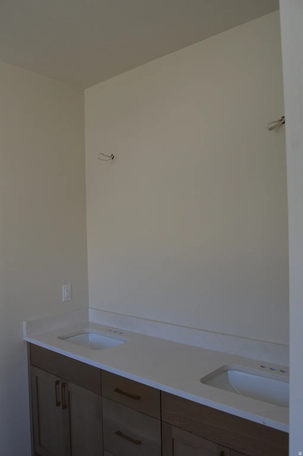 Full bathroom with double vanity