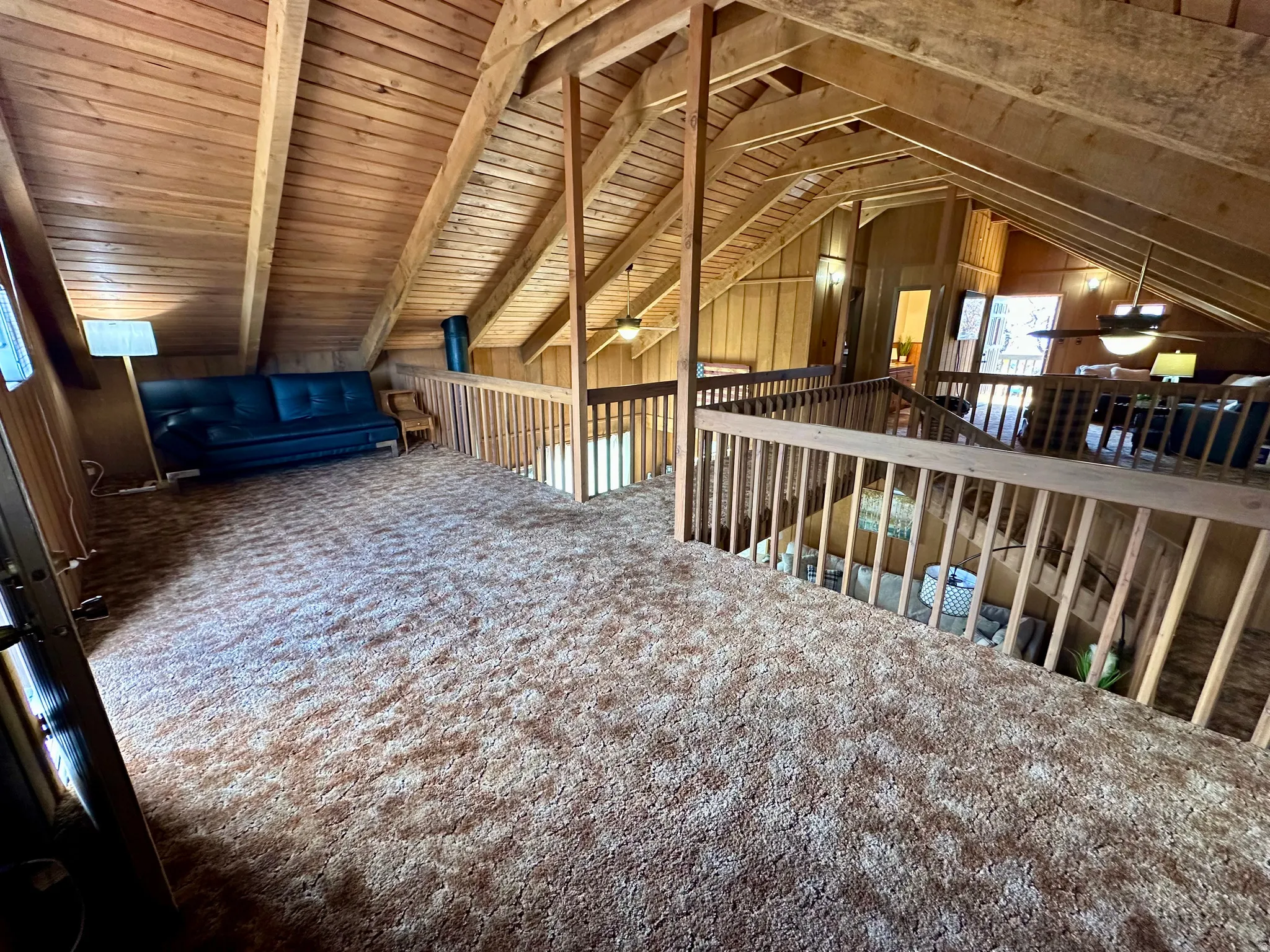 View of unfinished attic