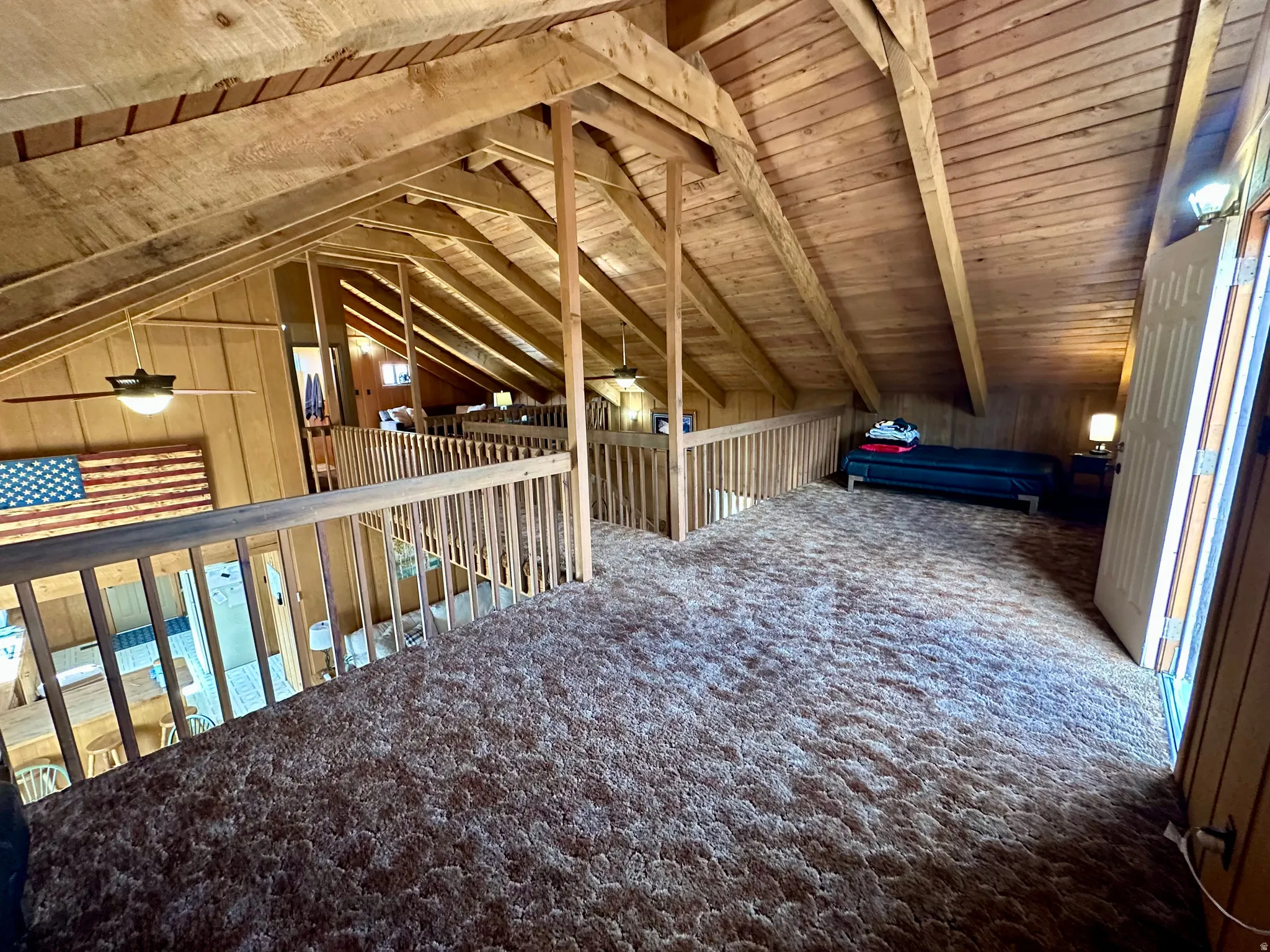 Attic with plenty of natural light