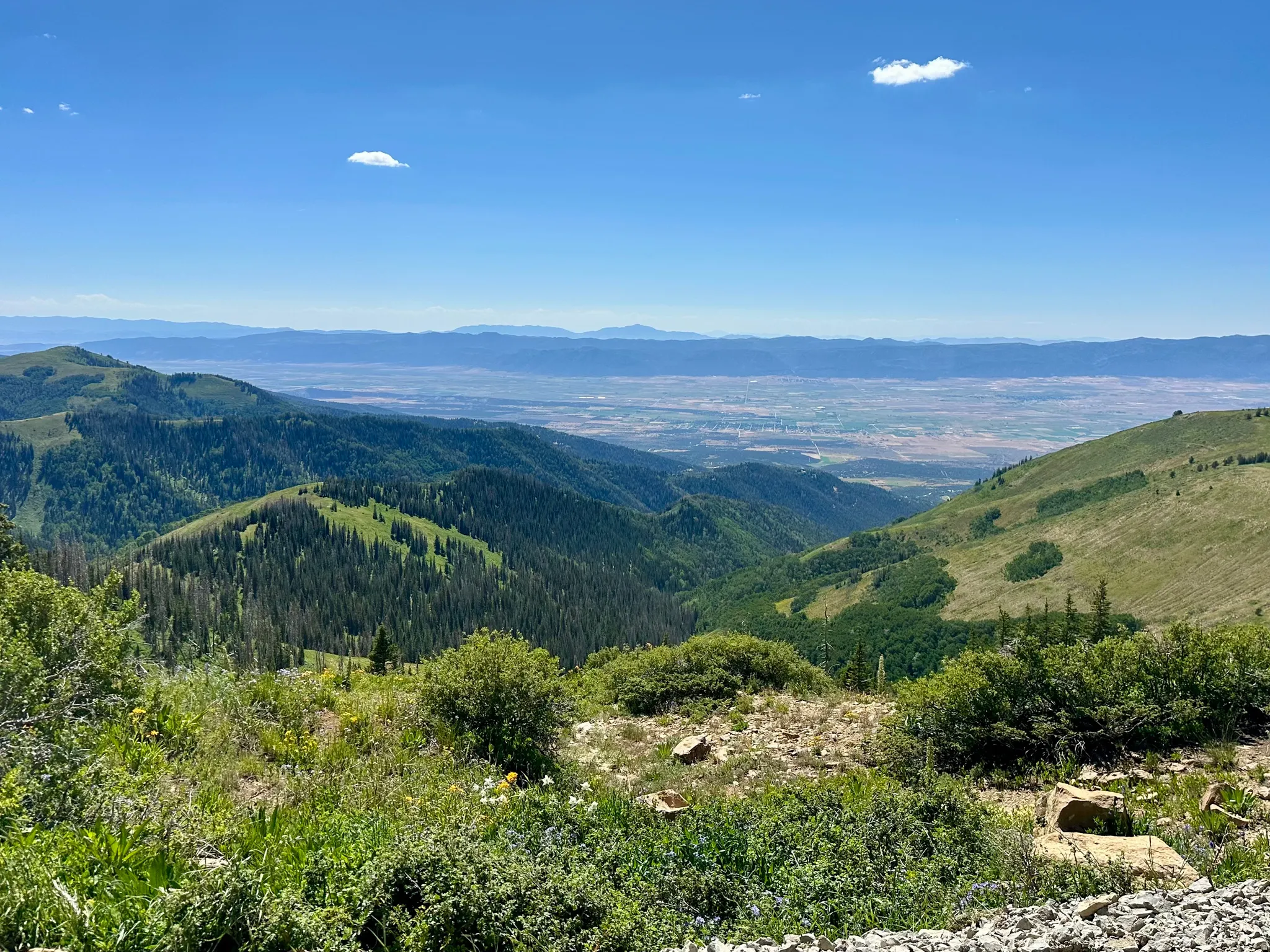 View of mountain background
