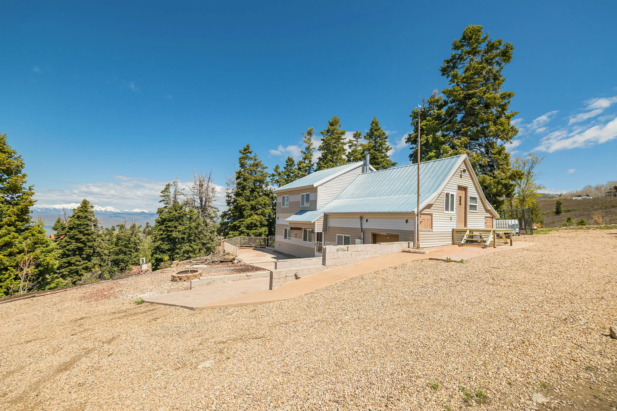 View of back of property