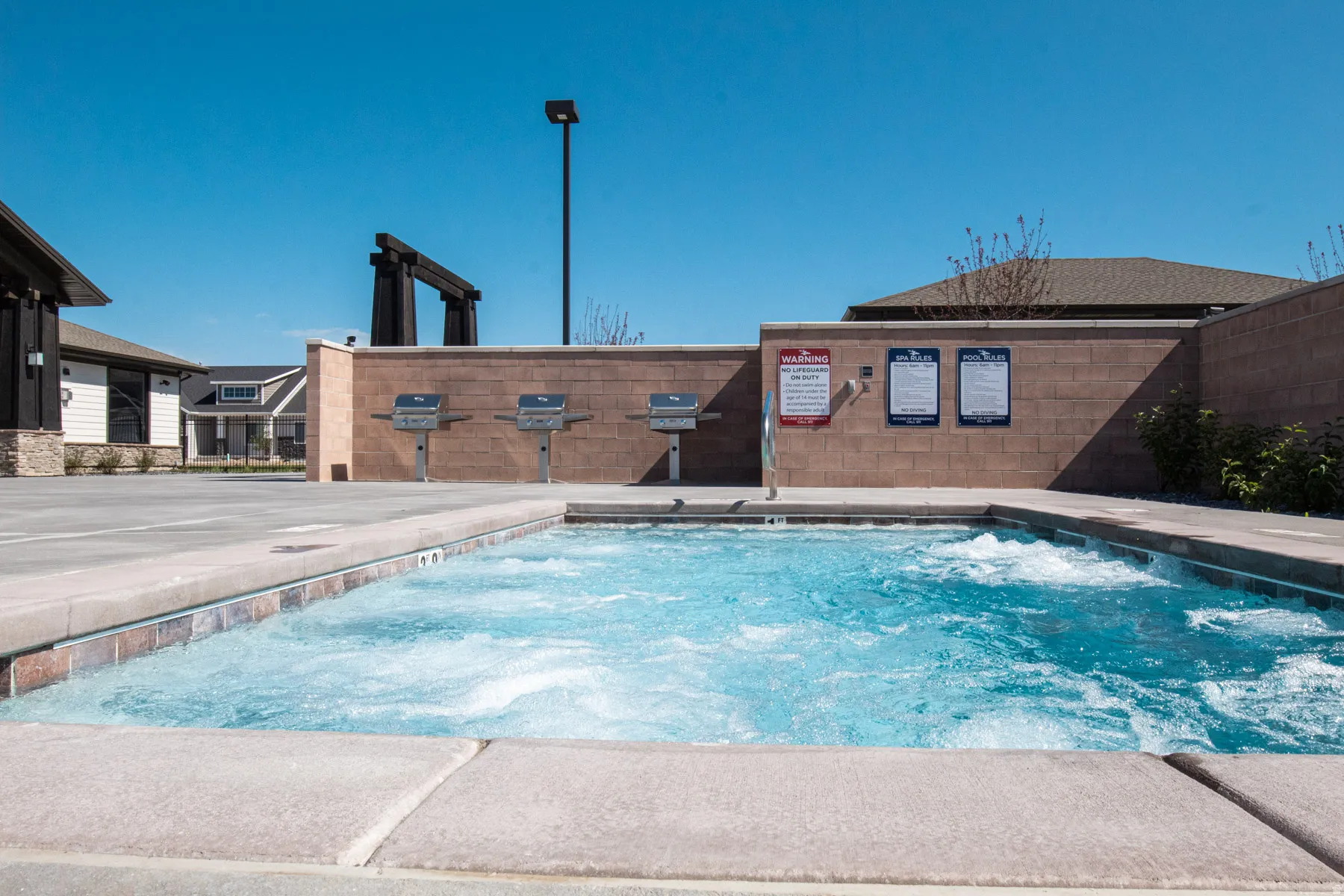 Community Hot tub open year round
