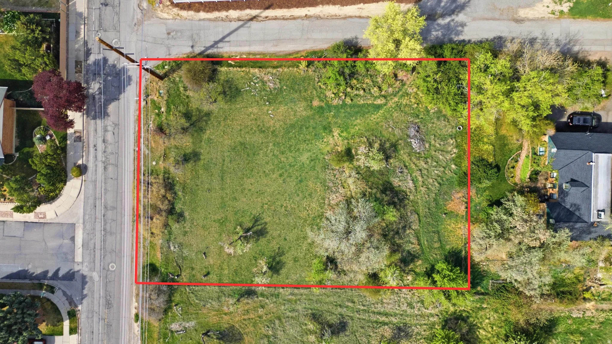 .5 Acre option View of property location featuring half of property parcel outlined