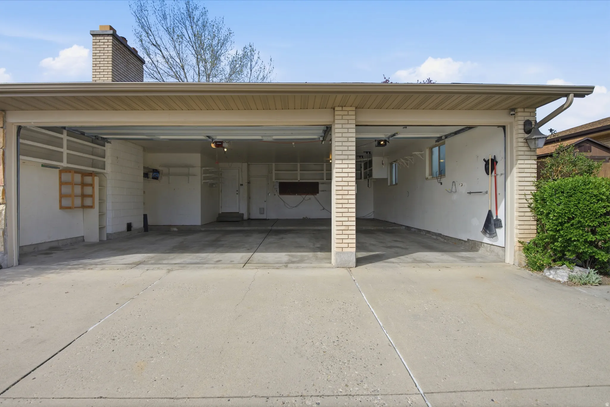Garage with extra depth