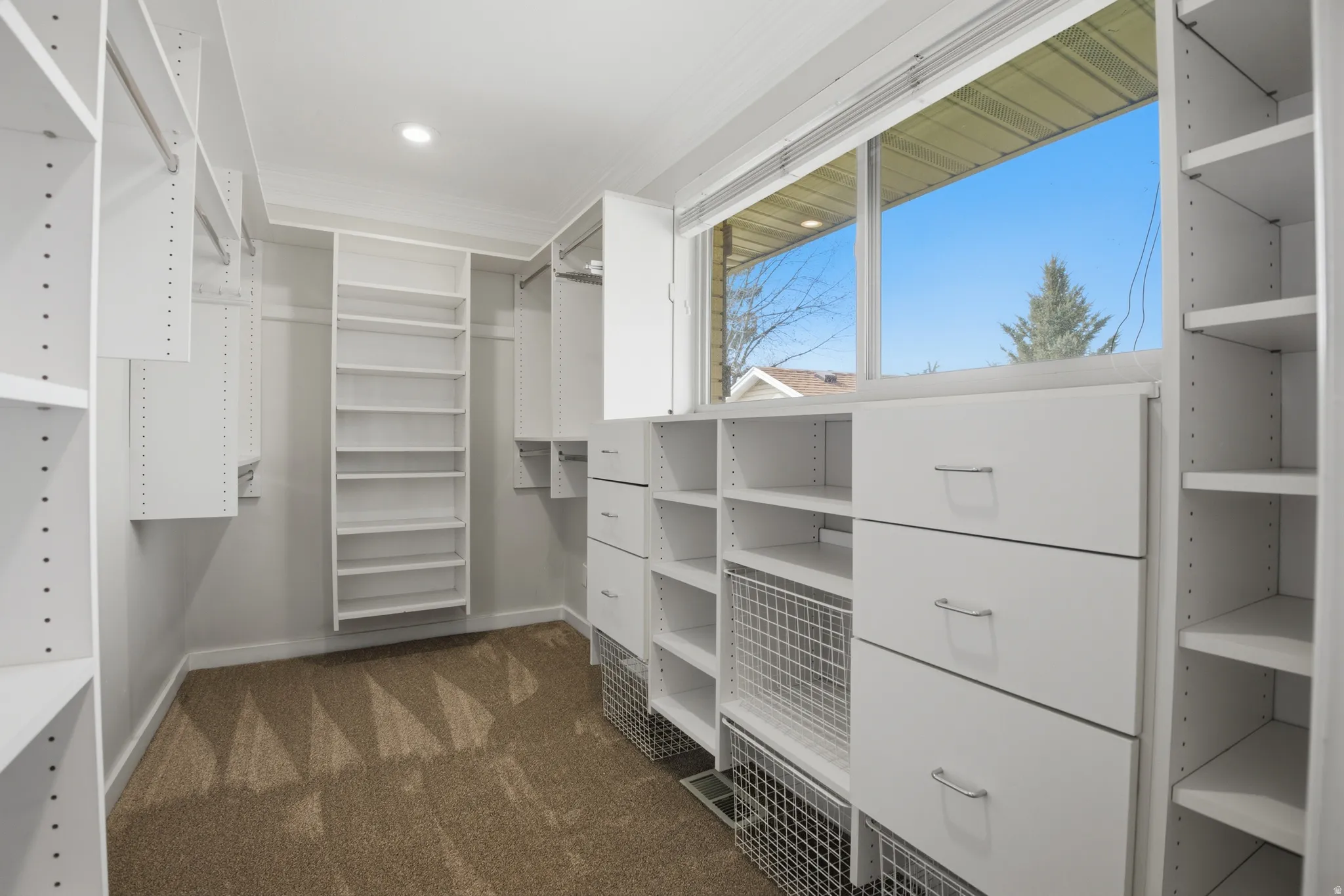 Primary walk in closet