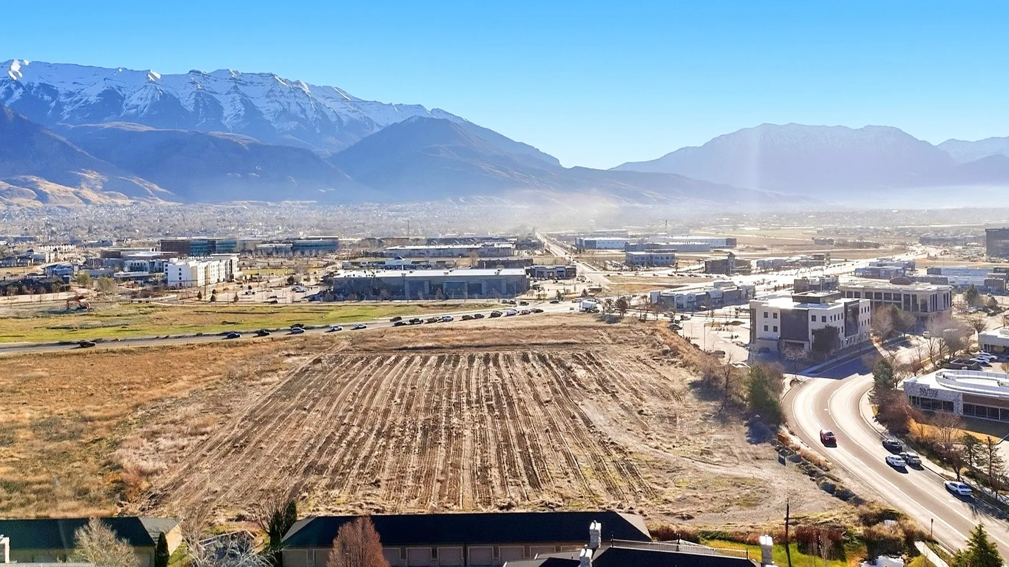 Aerial view of mountains