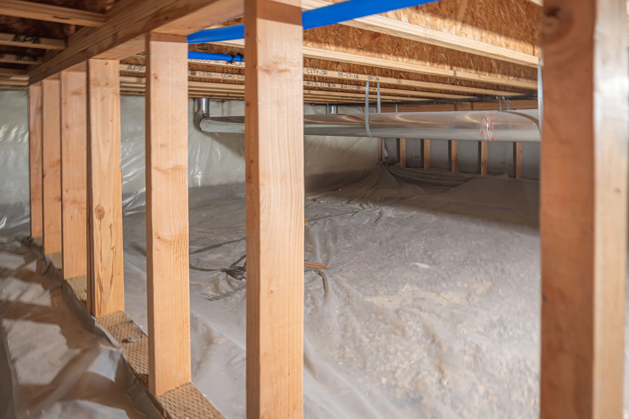 Basement featuring crawl space
