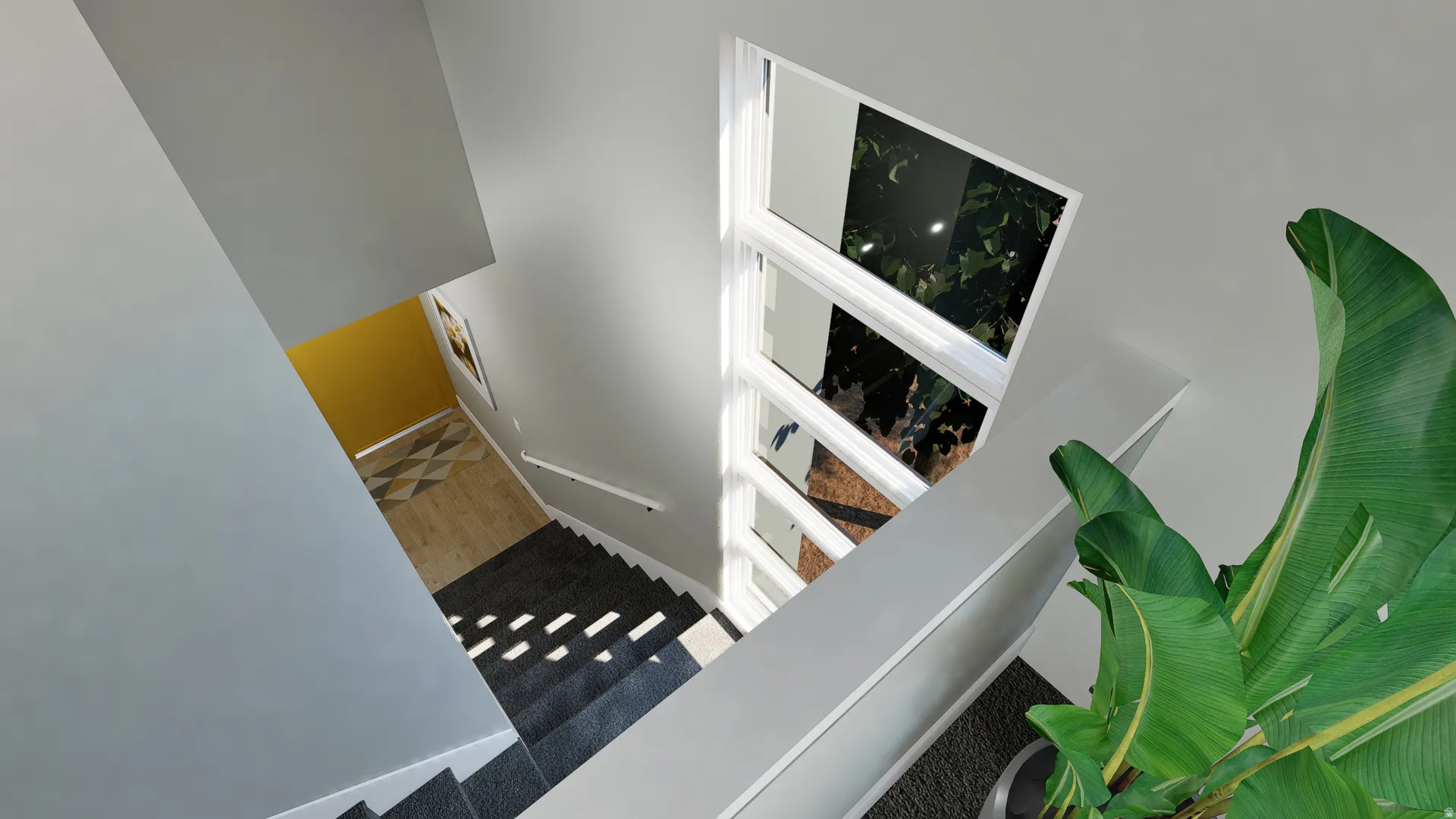 View of stairway