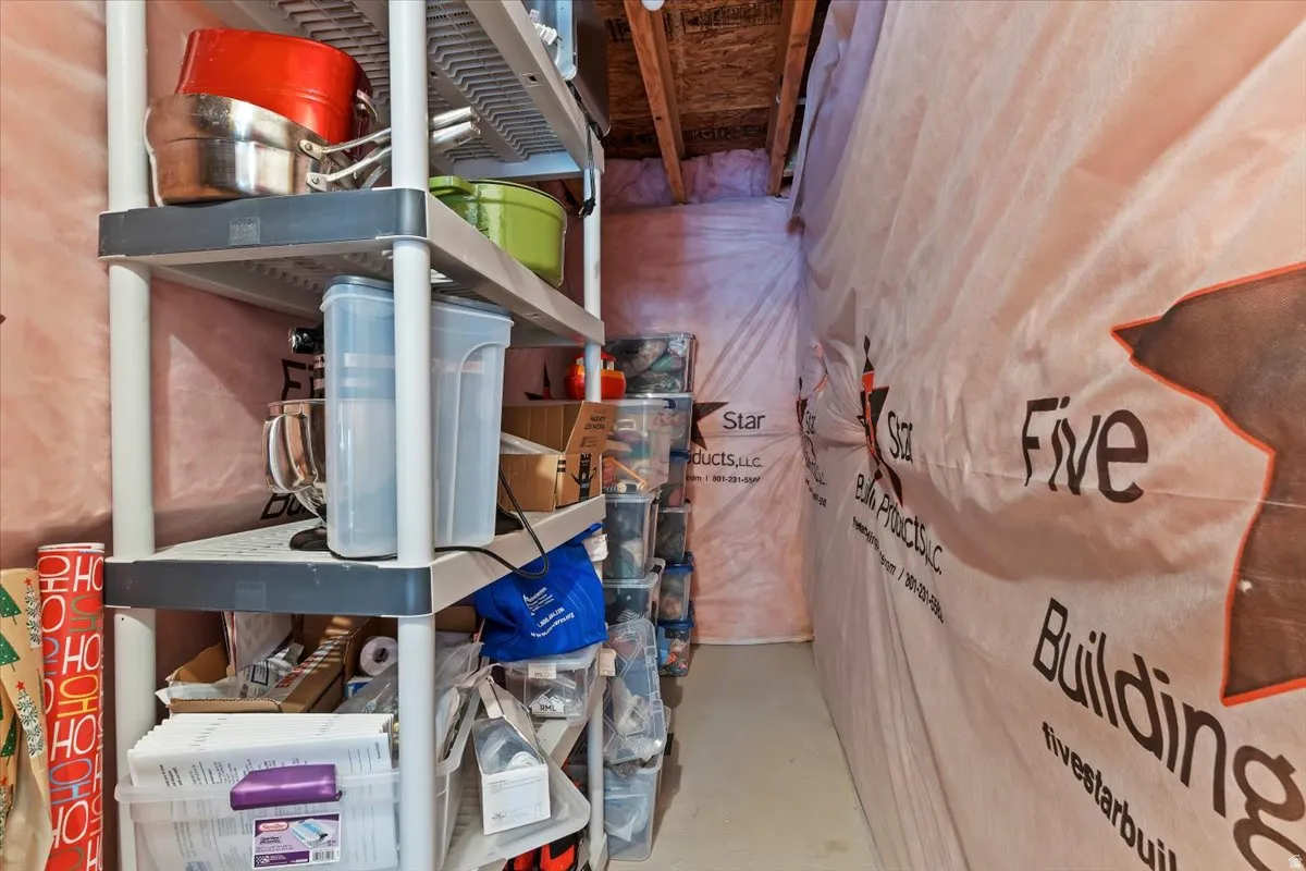 View of storage area