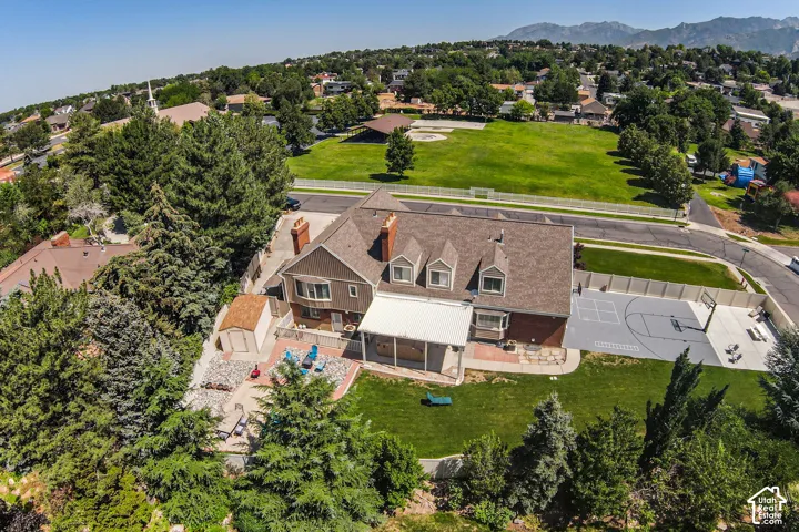 Aerial view of home