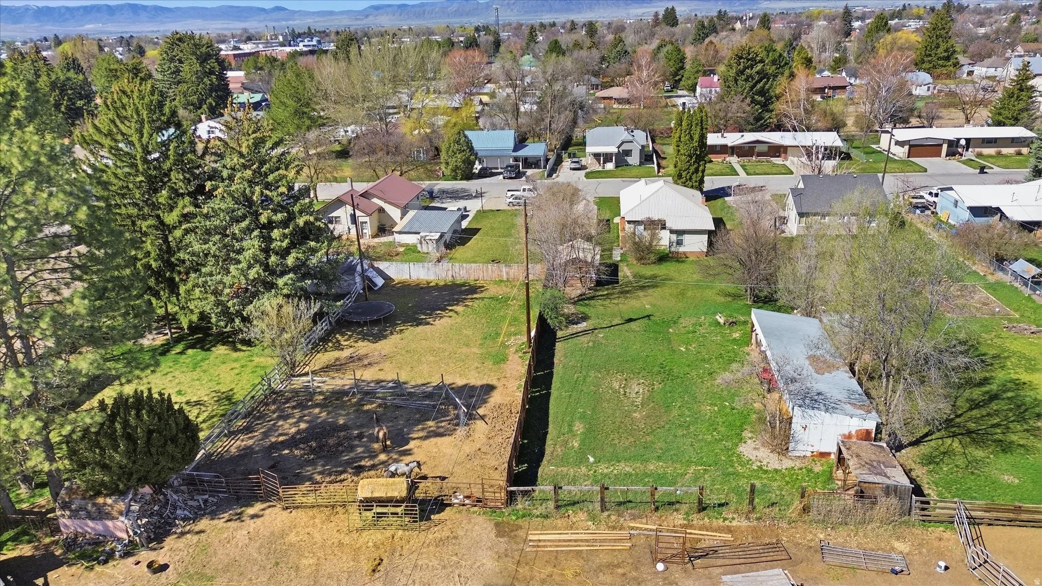 Aerial view of adjacent property to the North