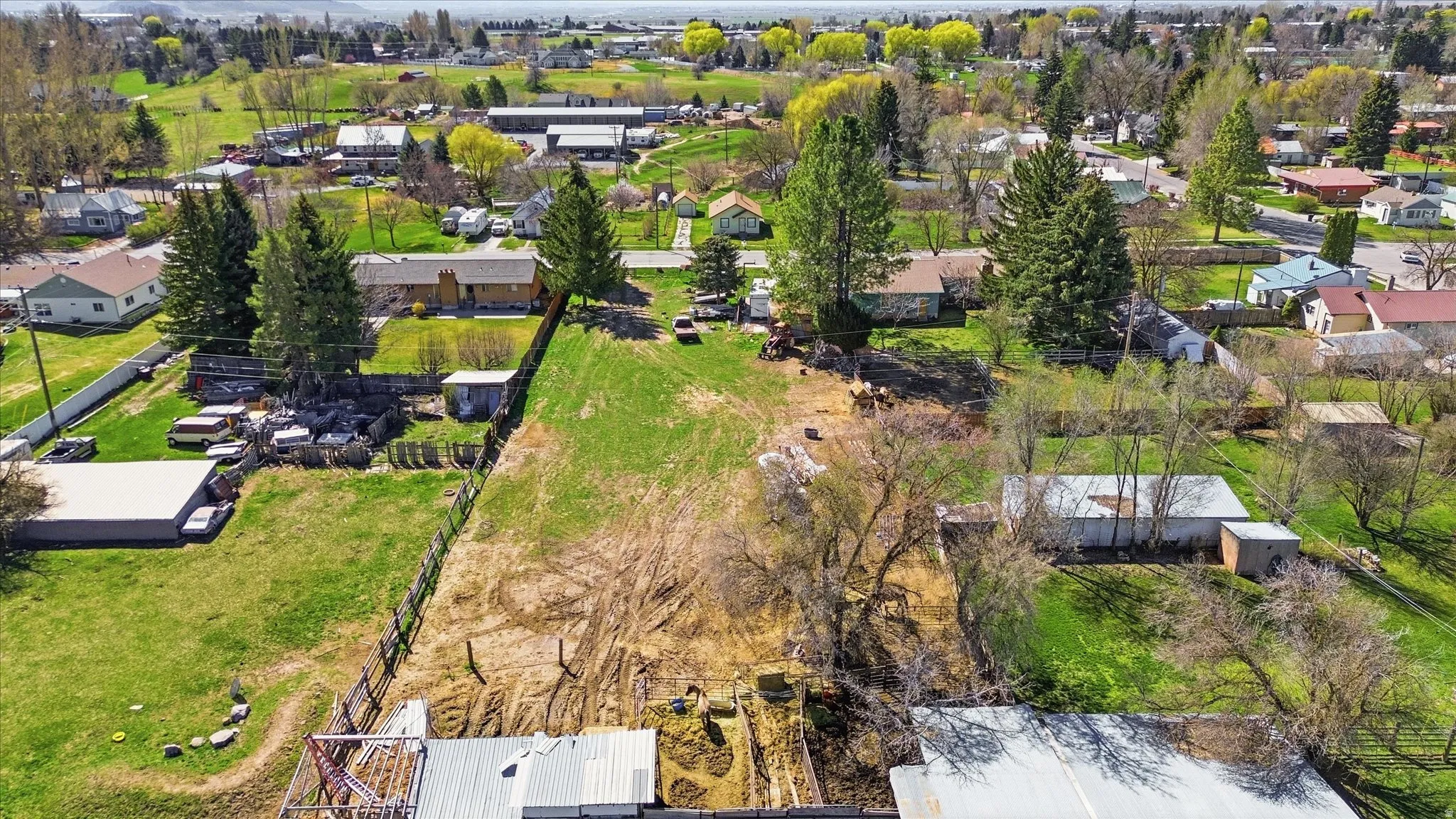 Aerial perspective of  property and directly adjacent properties