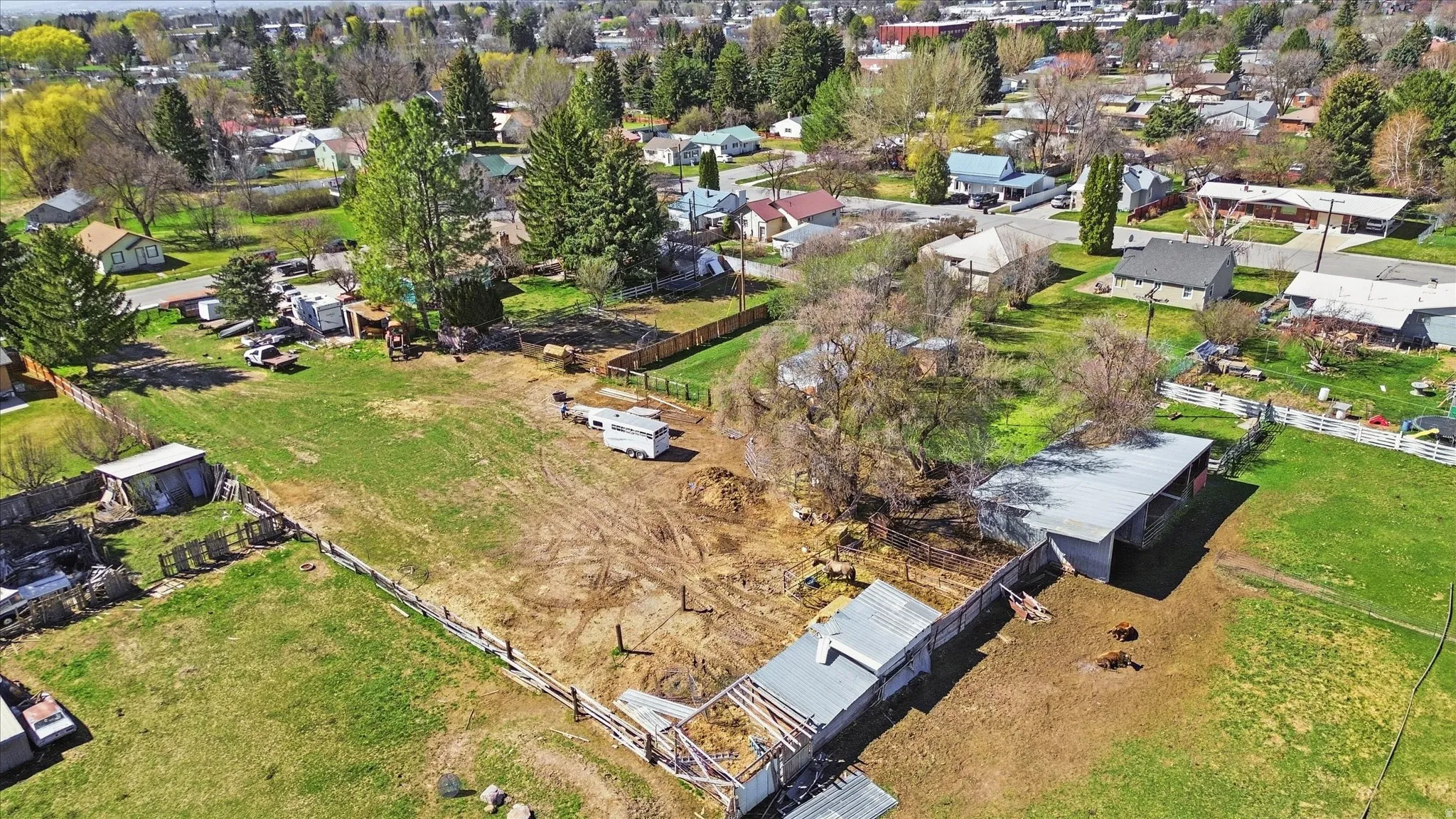 Aerial view of property and some adjacent properties