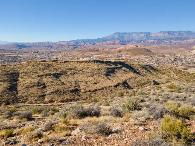 View of mountain background