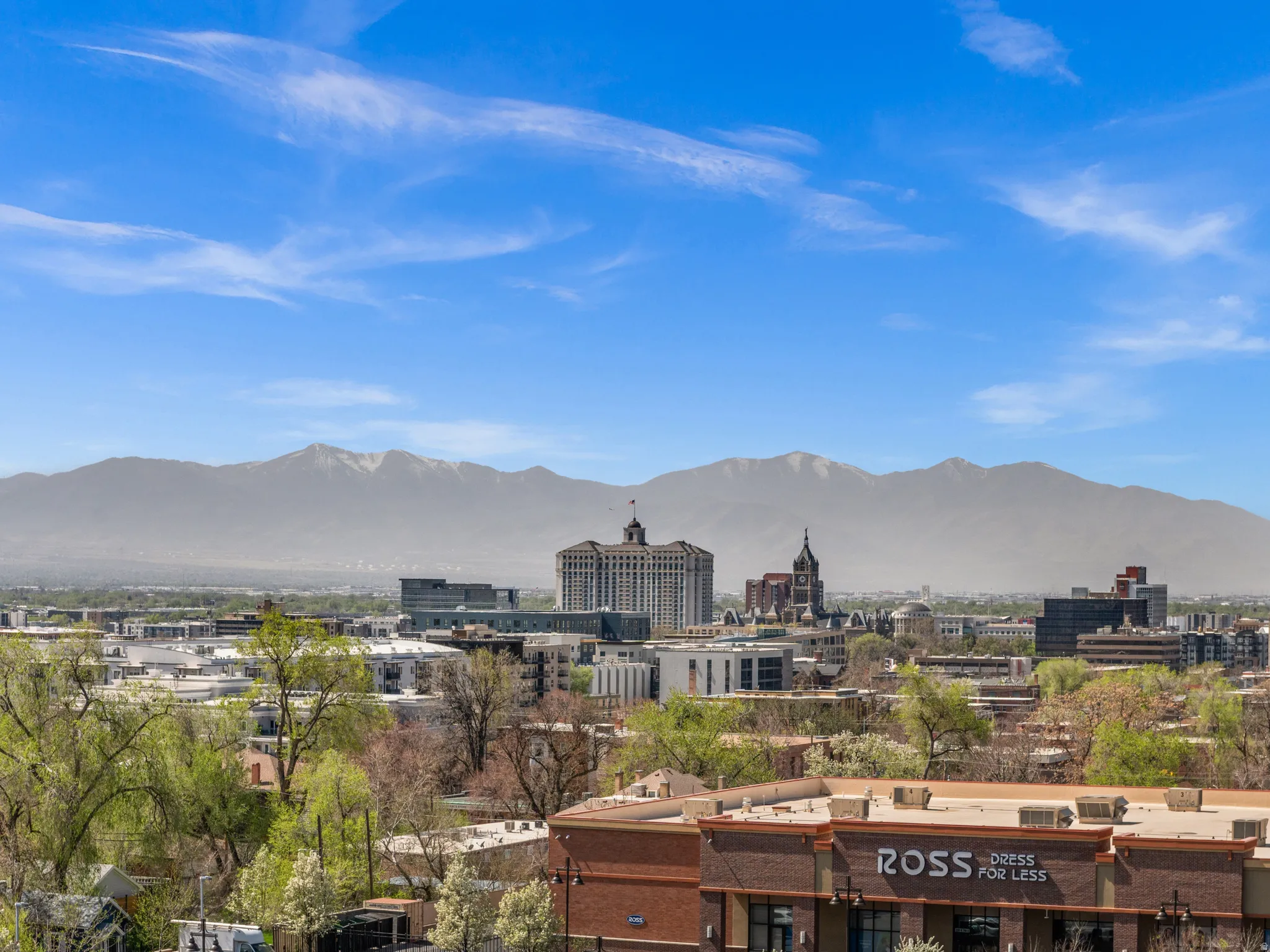 View of city featuring mountains