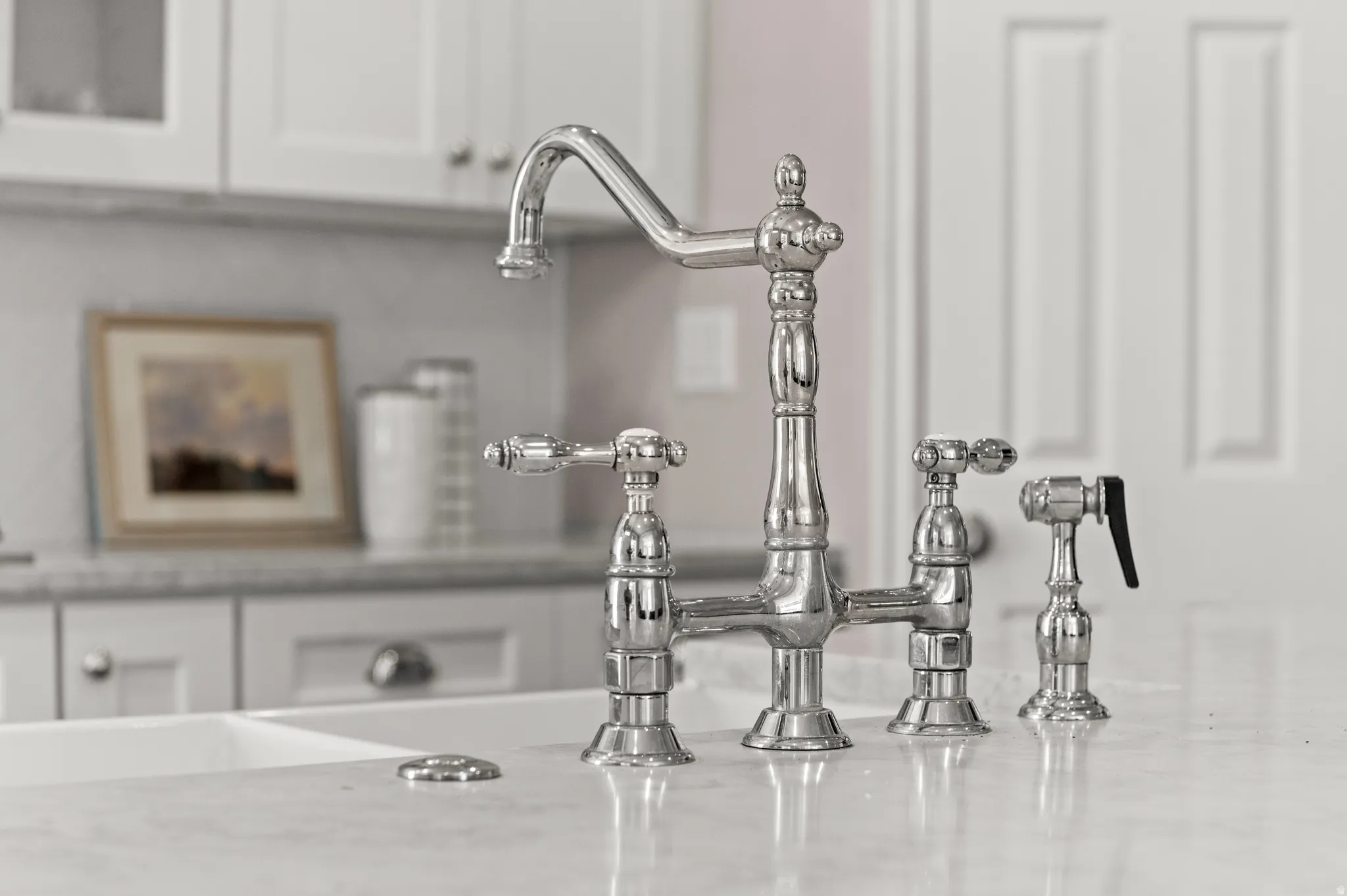 Detailed view of a sink