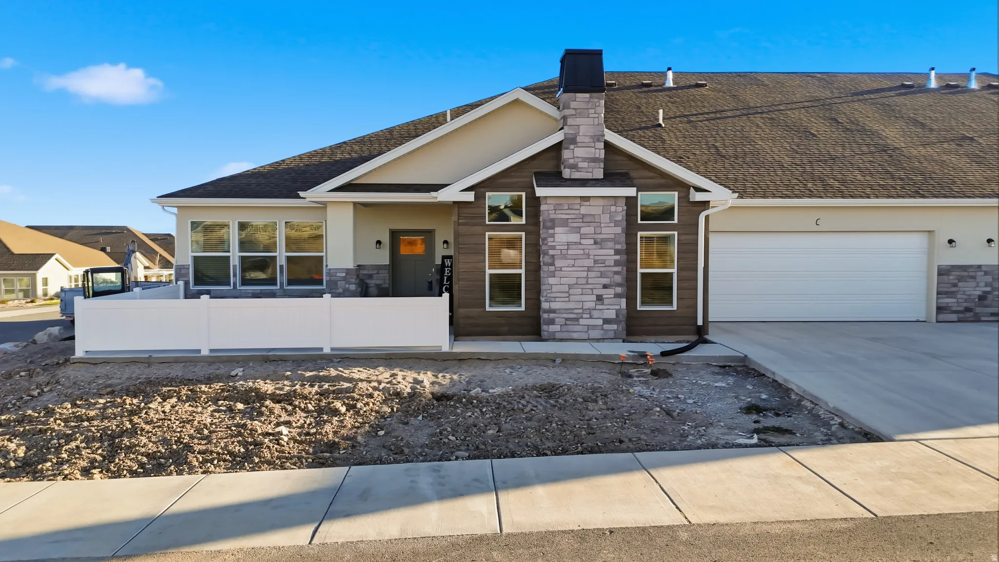 Finished exterior. Actual home may vary.