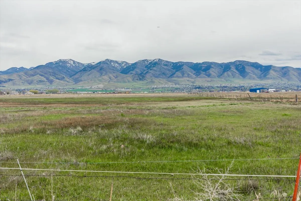 View of mountain background with rural landscape