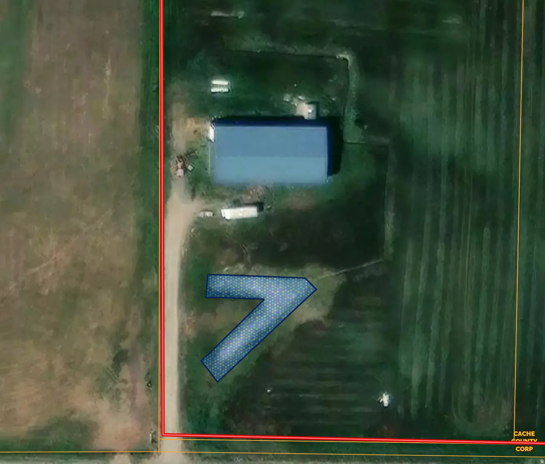 Map / location with property boundaries highlighted