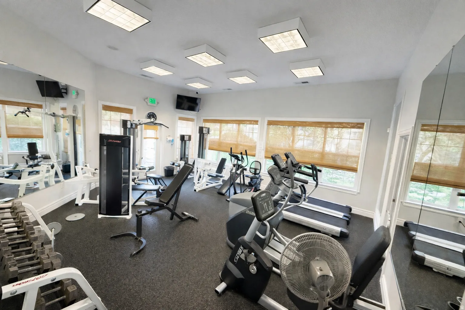 View of workout area in the clubhouse