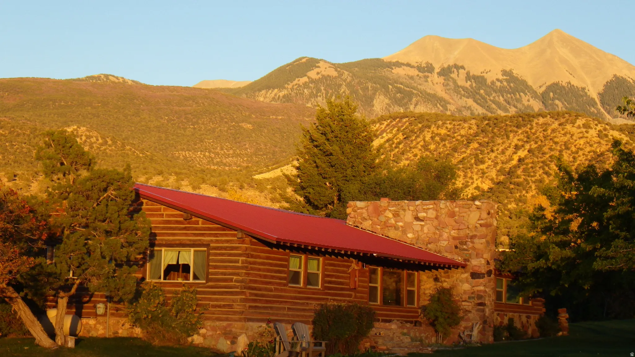 View of mountain background