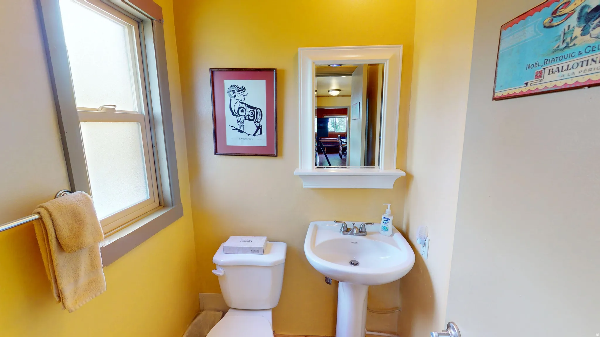 Half bathroom with toilet